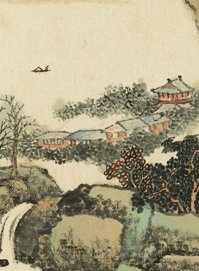 古代名画山水画册国画临摹画稿