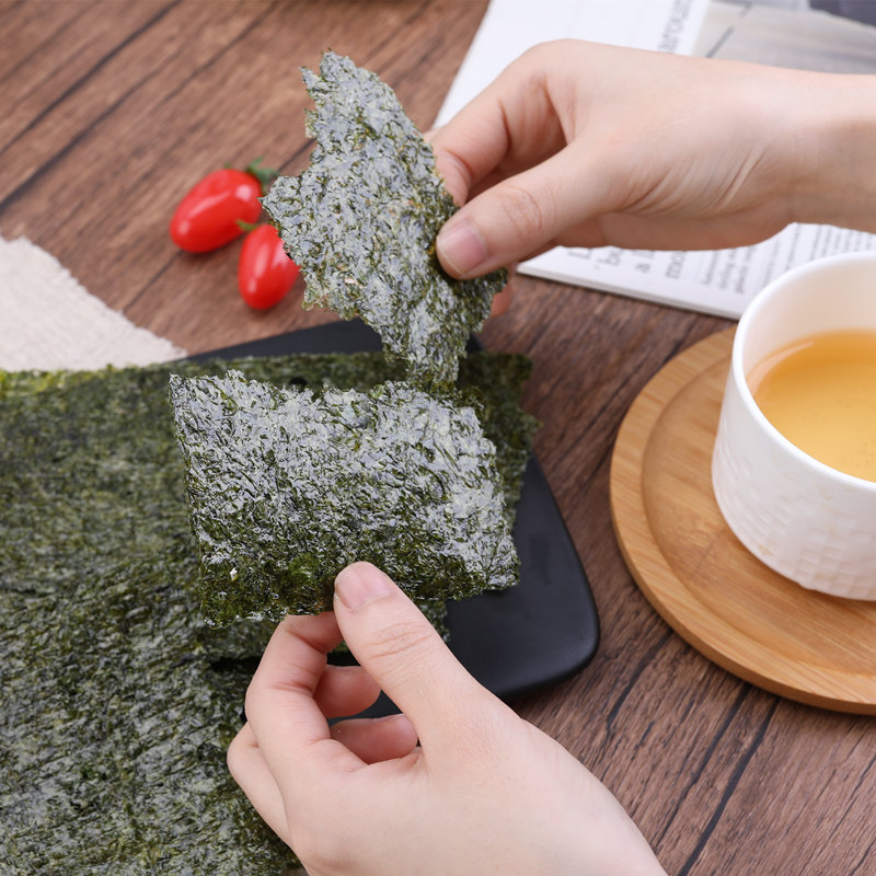 加减乘除香辣味即食海苔片儿童拌饭原味海味零食做寿司脆紫菜食品