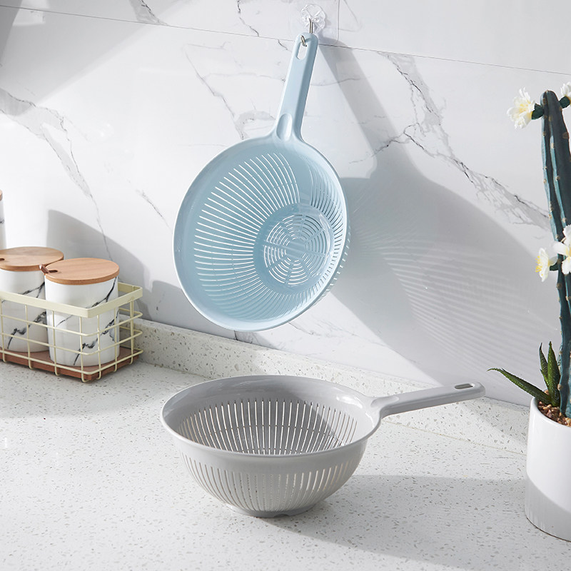 长手柄沥水篮塑料淘米盆篮子淘米箩厨房带手柄水果蔬菜沥水器篮子,淘宝优惠券,粉丝福利购,淘宝优惠卷