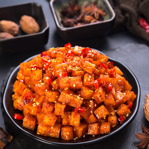 飞旺烧烤麦叮素牛筋辣条蹄筋麻辣8090后儿时经典休闲零食小吃 - 图1
