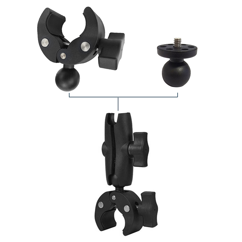 柯达SP360摩托车支架机车第三人称自拍杆运动相机双固定骑行配件 - 图2