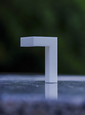 3D立体数字多种颜色高度十厘米艺术极简创意桌面摆件
