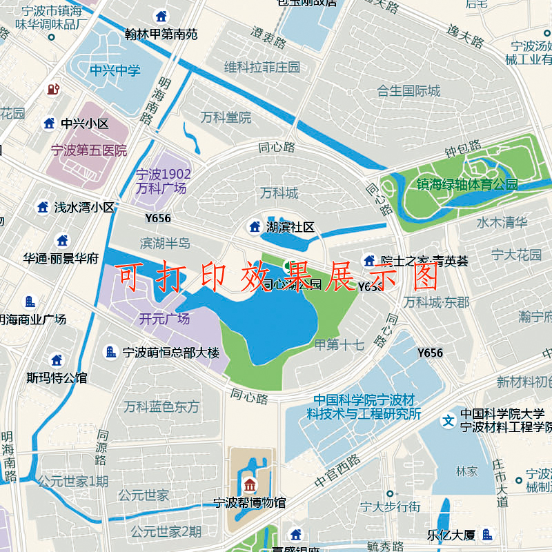 （仅图片）宁波市城区海曙江北镇海北仑鄞州奉化去地图城区高清图