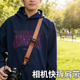 Universal camera crossbody strap with quick release