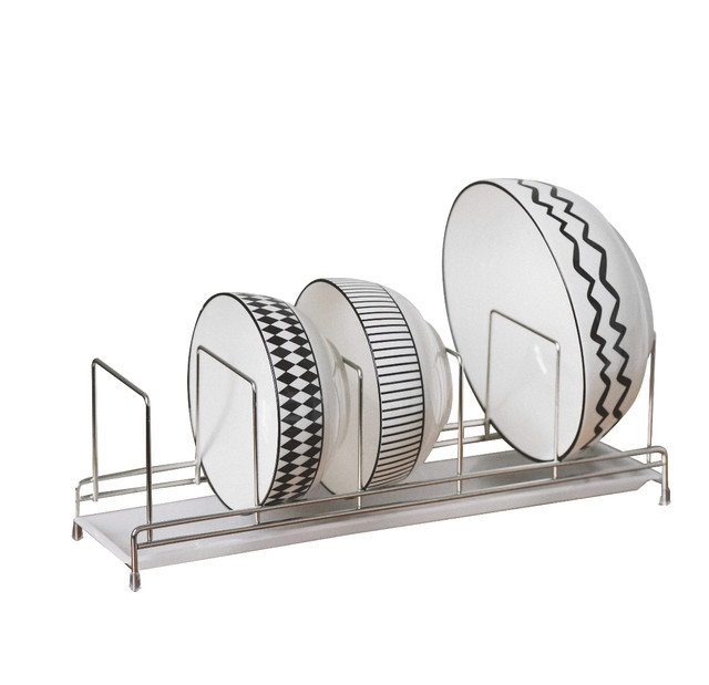 Suitable for six, seven or eight inch drain bowl rack
