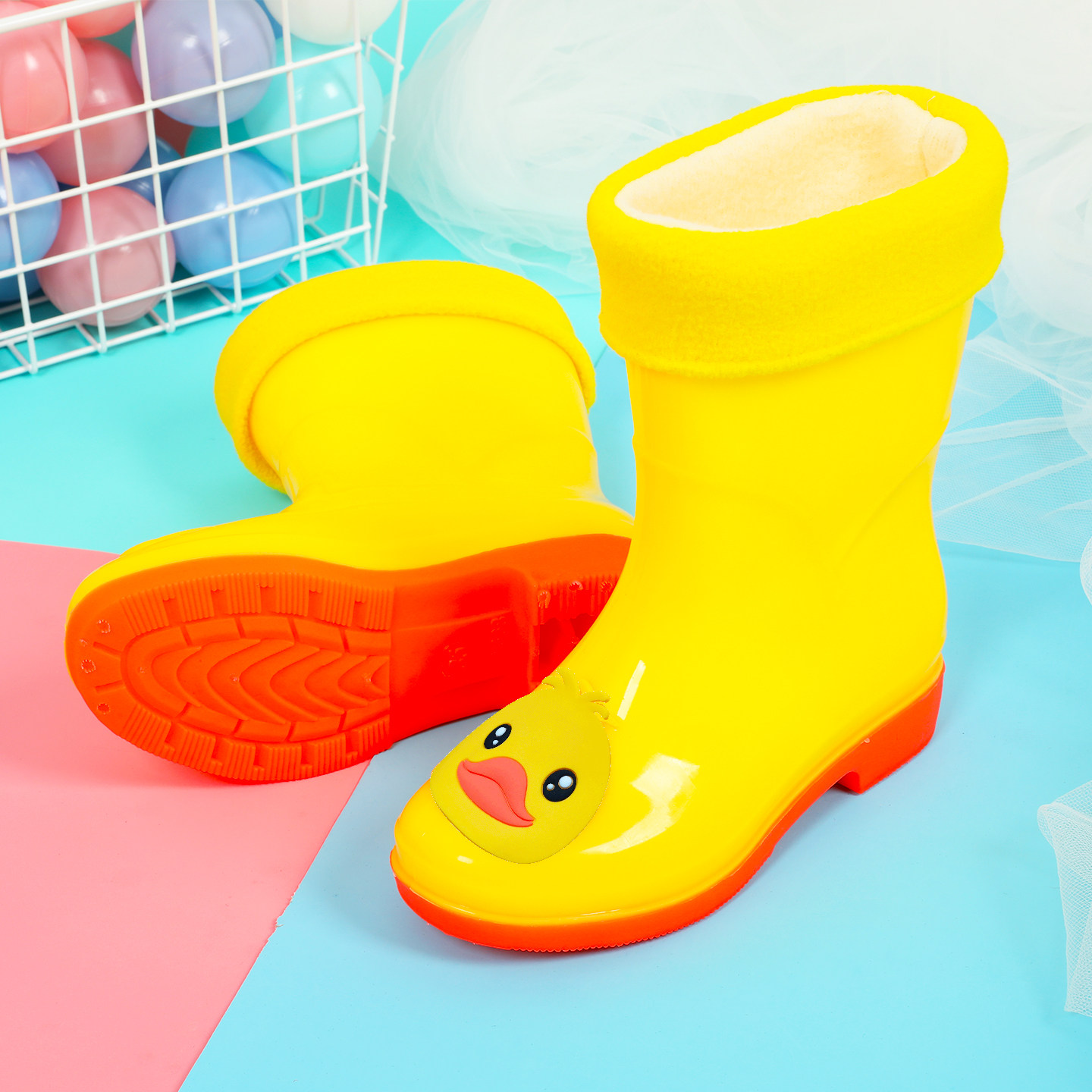 儿童雨鞋女童学生中大童防滑雨靴男童牛筋底时尚可爱卡通宝宝水鞋,淘宝优惠券,粉丝福利购,淘宝优惠卷
