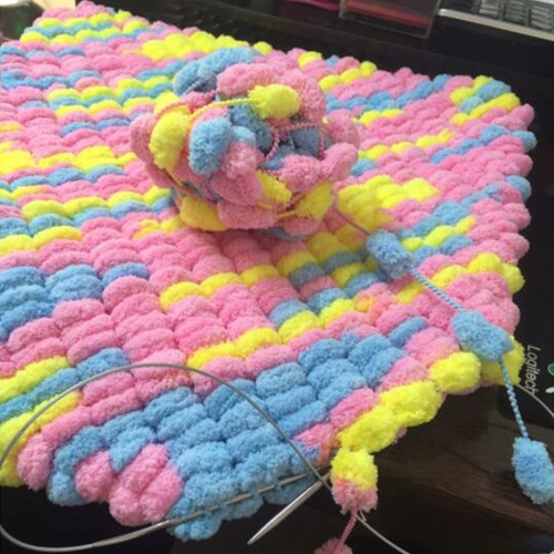 Одеяло, плетеное большое сиденье, клубок пряжи, «сделай сам»