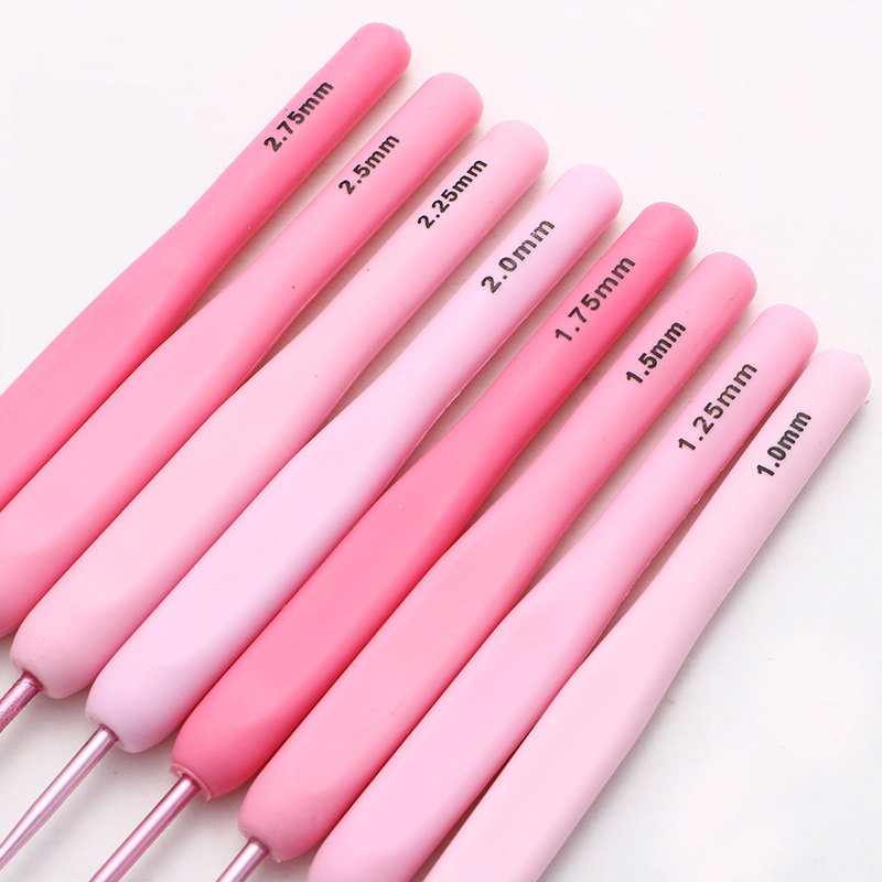 软柄钩针工具套装初学者勾针diy手工编织毛线微钩入门全套材料包,淘宝优惠券,粉丝福利购,淘宝优惠卷