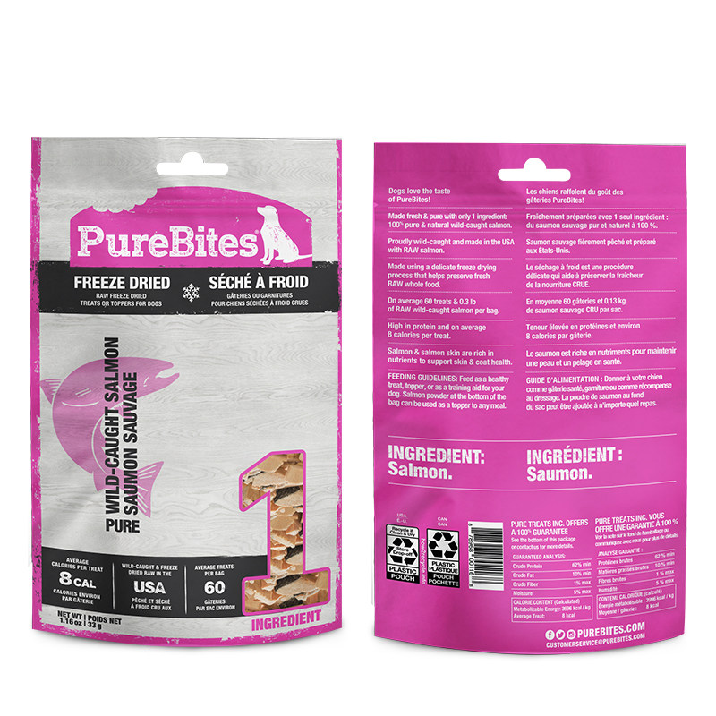 柴犬嘻嘻 美国进口PureBites璞百滋三文鱼鸡肉芝士鸭肝狗冻干零食,淘宝优惠券,粉丝福利购,淘宝优惠卷