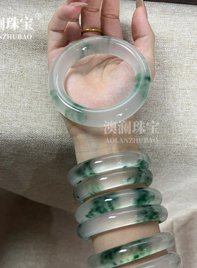 翡翠仿独龙玉冰种飘花玉石手镯石英岩玉飘花细圆条小红书同款