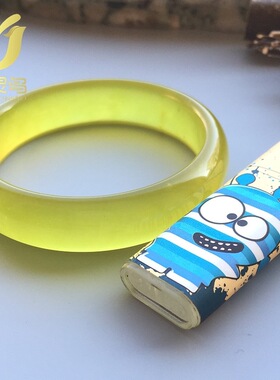 辽宁岫玉黄玉手镯黄色玉镯女少女小岫岩黄金玉玉镯子玉石玉器货源