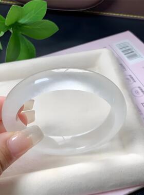 冰种独龙玉手镯蓝水天青冻鸡油黄帝王绿翡翠复古国风冰种玉石