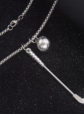 新款小众设计高尔夫球项链