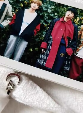 原创设计冷酷风格钛钢Bling简约B