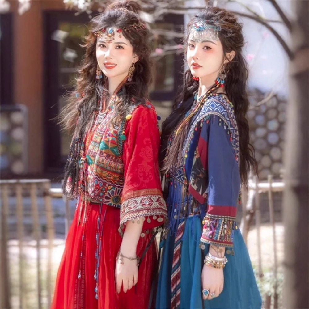 苗疆少女汉服苗疆公主异域风汉服春秋款西双版纳旅拍苗族古风汉服,淘宝优惠券,粉丝福利购,淘宝优惠卷