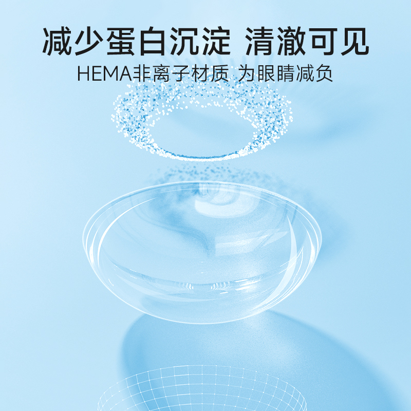 医谷ENA隐形近视眼镜舒润日抛30片装一次性透明高度数旗舰店正品