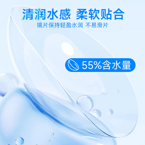 医谷ENA隐形近视眼镜软性日抛30片装一次性透明高度数旗舰店正品 - 图0