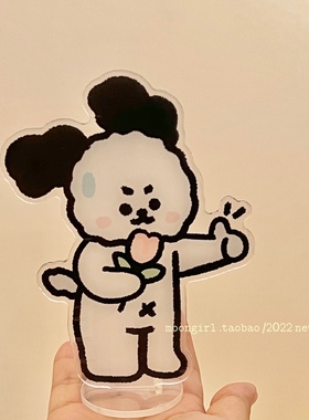 原创设计good小狗桌面可爱亚克力