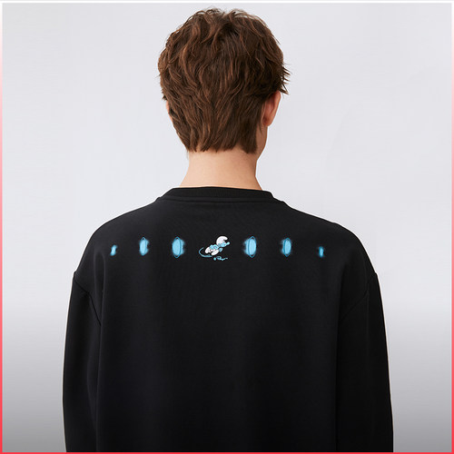 粒子狂热丨运动卫衣春秋男女中性情侣宽松户外休闲卫衣03810 - 图0