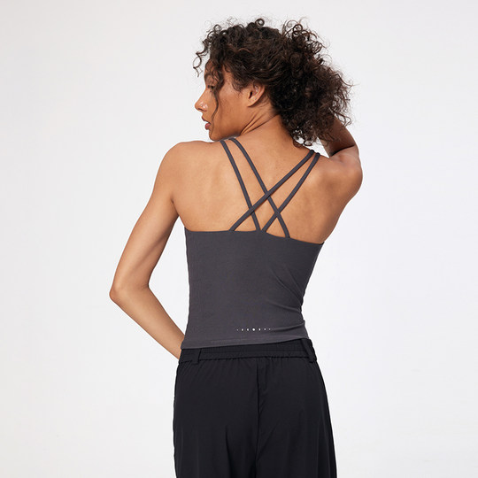 粒子狂热丨天丝莫代尔螺纹运动内衣高弹外穿休闲瑜伽背心BR130