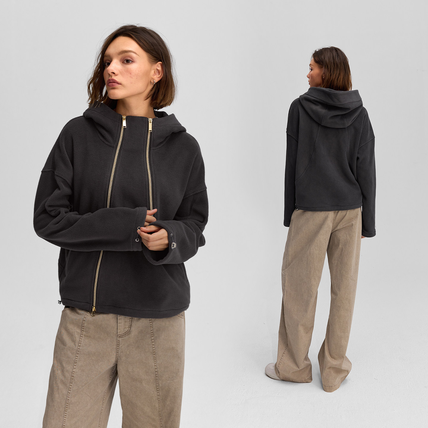 【抓绒】运动卫衣秋冬女摇粒绒长袖套头衫外套JK057V2 | 粒子狂热,淘宝优惠券,粉丝福利购,淘宝优惠卷