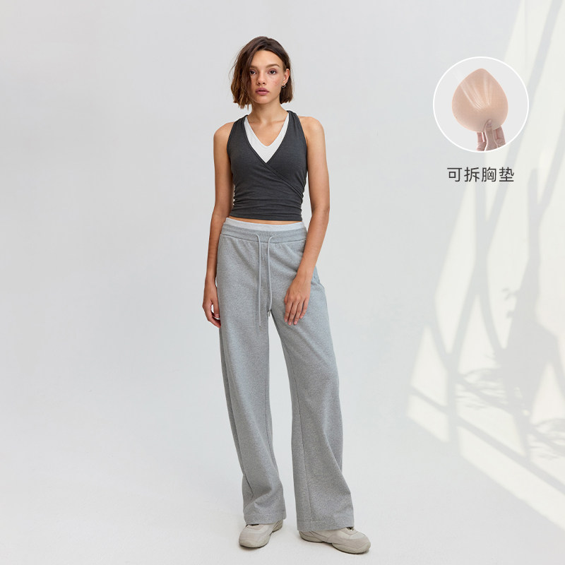 【速干】运动内衣长款假两件瑜伽健身背心带胸垫BR271 | 粒子狂热,淘宝优惠券,粉丝福利购,淘宝优惠卷