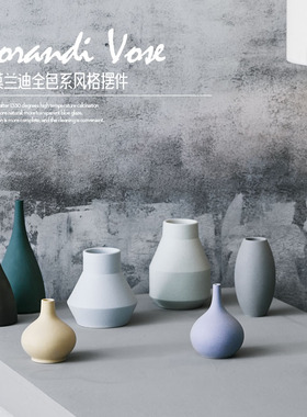 北欧摆件客厅玄关装饰插干花静物