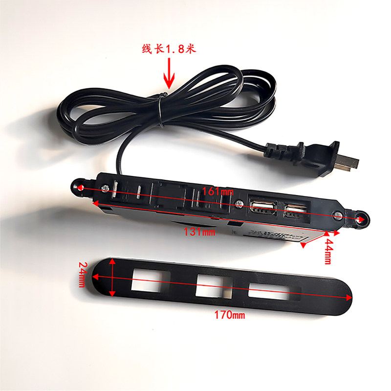 桌面内嵌入式插座带盖弹簧保护门床头柜茶几USB充电2孔嵌入式插座,淘宝优惠券,粉丝福利购,淘宝优惠卷