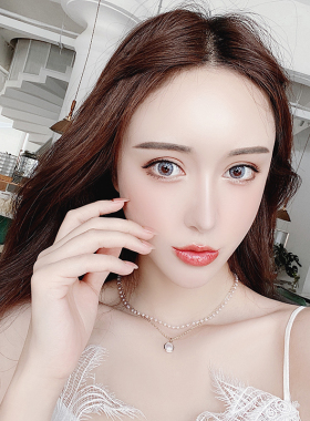 双层简约珍珠项链韩国女脖子饰品