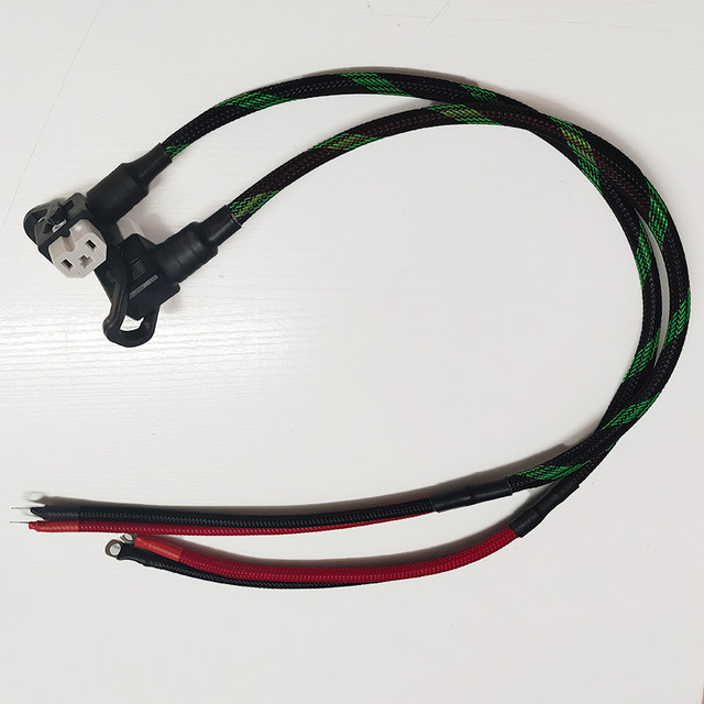 Electric vehicle modified power cord braided wire elbow plug three-hole plug high temperature resistant pure copper wire 8 square meters / 10 square meters