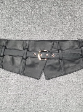 欧品唯格女羊皮合金通勤腰封