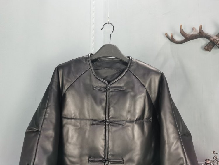 欧洲站2025冬季新款真皮复古绵羊皮短款羽绒服外套女白鸭绒,淘宝优惠券,粉丝福利购,淘宝优惠卷