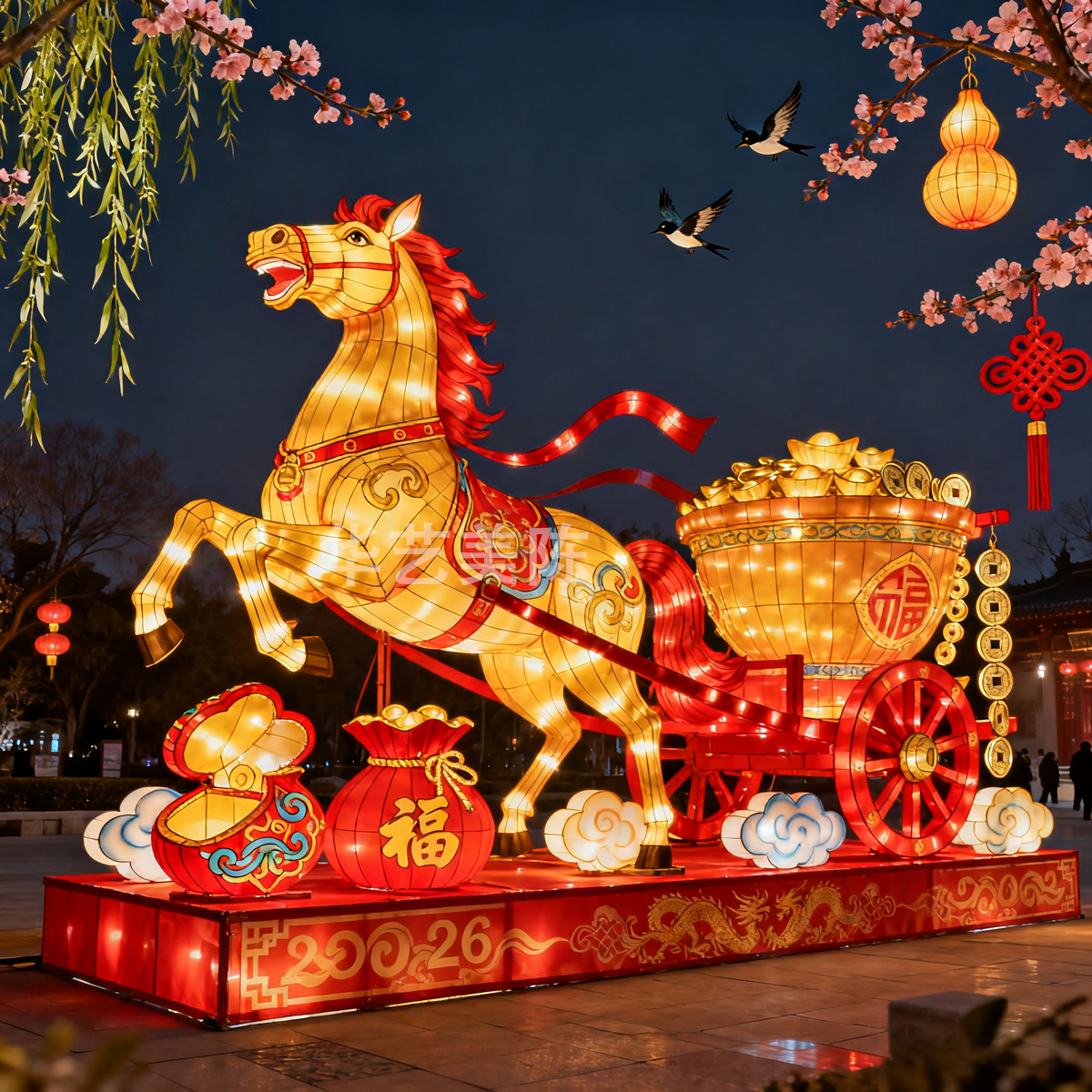 马年春节大型花灯2026年新款元宵灯会景区灯展非遗自贡彩灯定制,淘宝优惠券,粉丝福利购,淘宝优惠卷