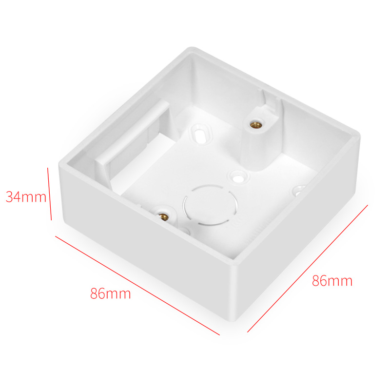 国际电工开关插座86型明装底盒通用墙壁明接线盒子明线盒家用明盒 - 图2