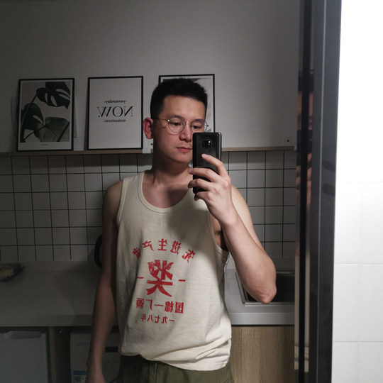 谢先绅 儿时记忆中的老棉布 怀旧年代感复古胚棉汗背心男女款无袖