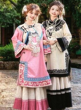 新款照相馆云南民族写真服装旅拍千户苗寨彝族服装彝女民族主题服