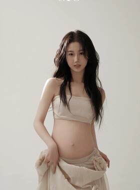 影楼新款孕妇拍摄写真服装个性仙气氛围感花朵长裙孕妈咪艺术照