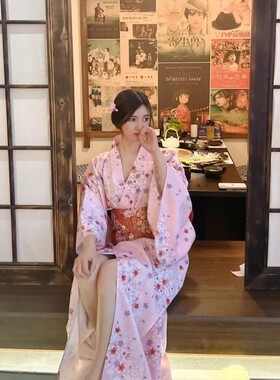 新款日系和服照相馆摄影服装时尚个人写真艺术照服饰女款和服拍照