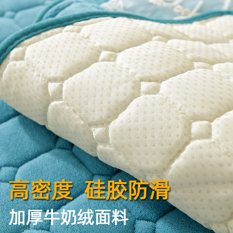 牛奶绒沙发垫四季通用防滑加厚毛绒坐垫套罩子简约现代实木靠背夏,淘宝优惠券,粉丝福利购,淘宝优惠卷