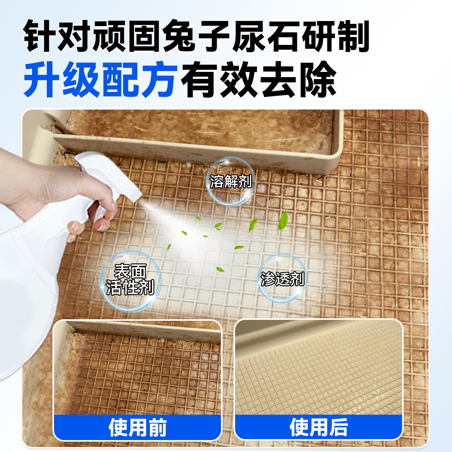 兔子尿石清洁剂宠物粪便清理溶解除尿垢笼子清洗底盆厕所尿渍除臭,淘宝优惠券,粉丝福利购,淘宝优惠卷