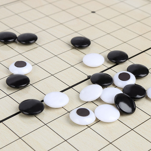 五子棋带磁性围棋棋盘套装儿童版成人版家用磁吸黑白棋子小学生 - 图2