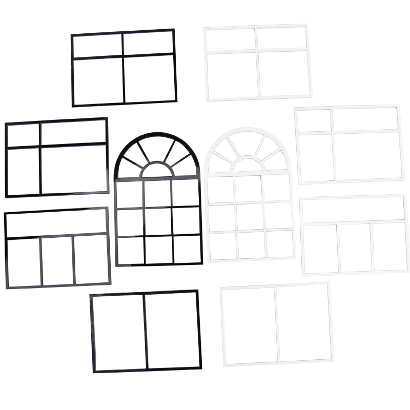 diy手工制作仿真家具娃娃小屋配件模型窗户摆件沙盘建筑户型材料-图0