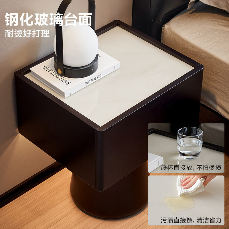 全友家居2025新款意式极简带灯智能床头柜卧室家用床边收纳柜子KD,淘宝优惠券,粉丝福利购,淘宝优惠卷