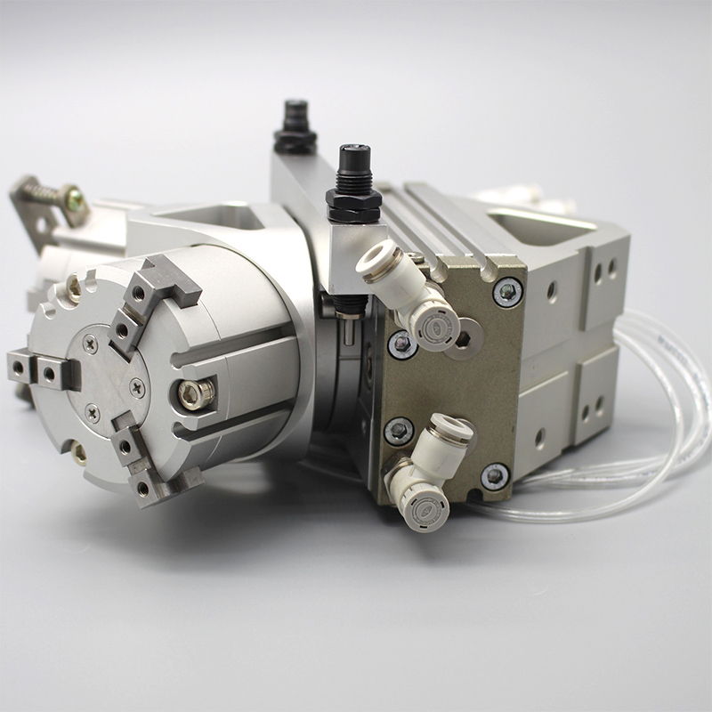 180度旋转桁架上下料机械手换向夹持气缸RML20-25/32/40-3外置型 - 图2