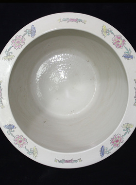 景德镇80年代金地千鹤祥云睡莲缸