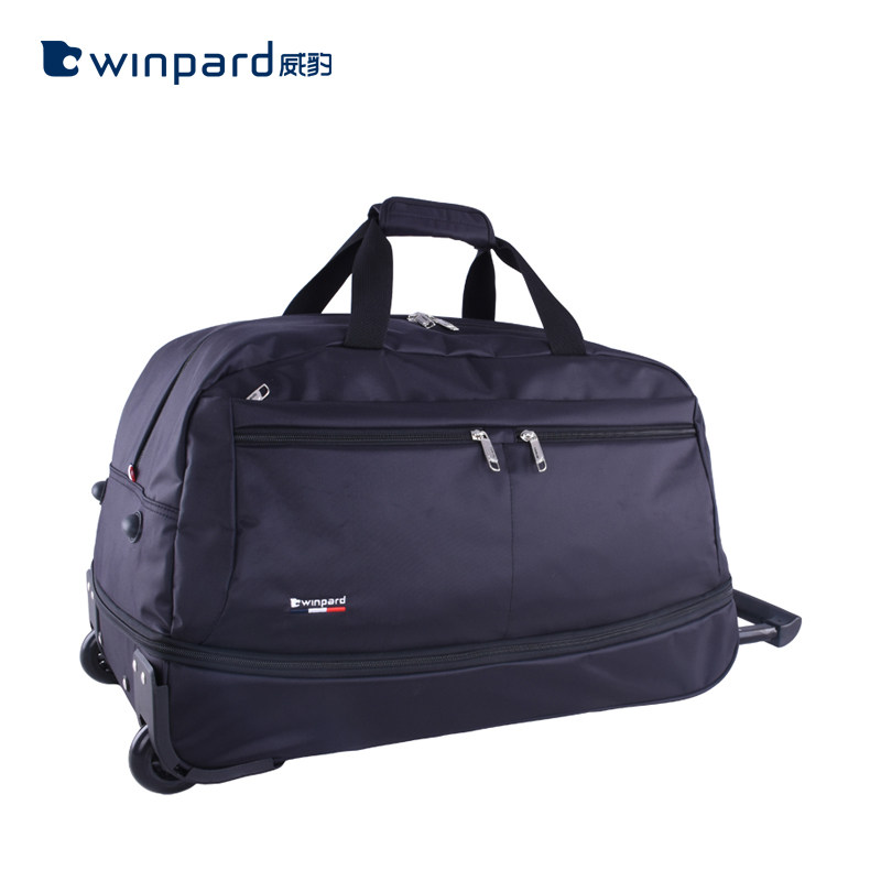 威豹女大容量折叠拉杆包男手提袋 winpard威豹森象旅行袋
