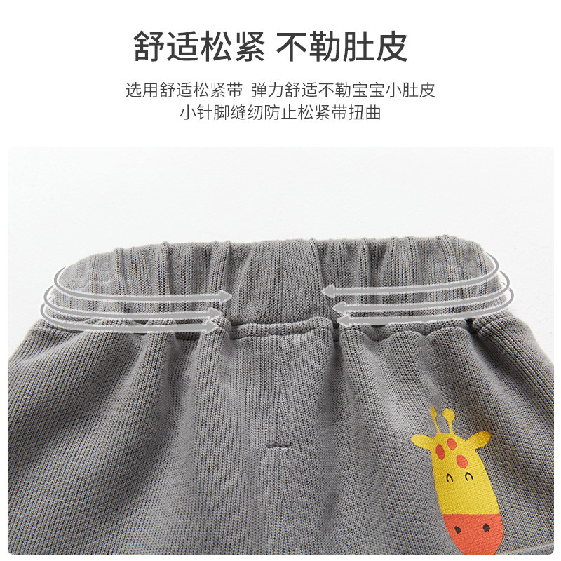 婴儿裤子春秋季外穿儿童屁屁裤幼儿运动裤薄款女男童长裤宝宝秋装,淘宝优惠券,粉丝福利购,淘宝优惠卷