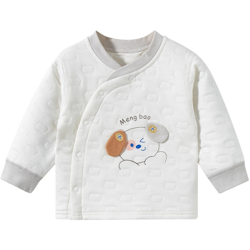 儿童保暖上衣春秋冬婴儿夹棉单件男童女内搭内衣秋衣打底宝宝衣服,淘宝优惠券,粉丝福利购,淘宝优惠卷