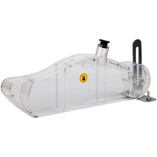 木工台锯保护罩防尘罩集尘防护电圆锯透明塑料罩分料刀铁立柱支架 - 图3