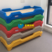 Large Windmill Childrens Bed Kindergarten Special Bed Children Plastic Wood Plate Bed Midday Bed Rolling Plastic Bed With Wheel Stacking